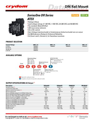 Crydom Halbleiterrelais DR24D03X 1St. von Crydom