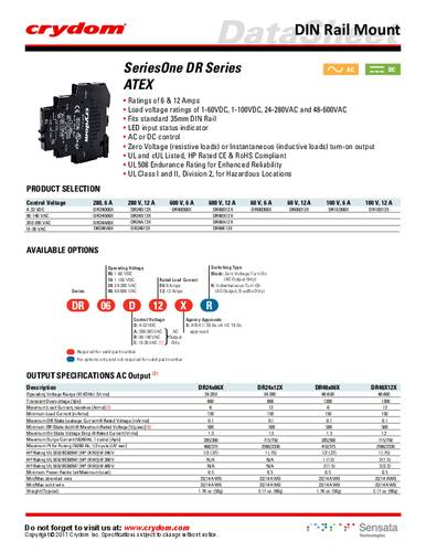 Crydom Halbleiterrelais DR48D06X von Crydom