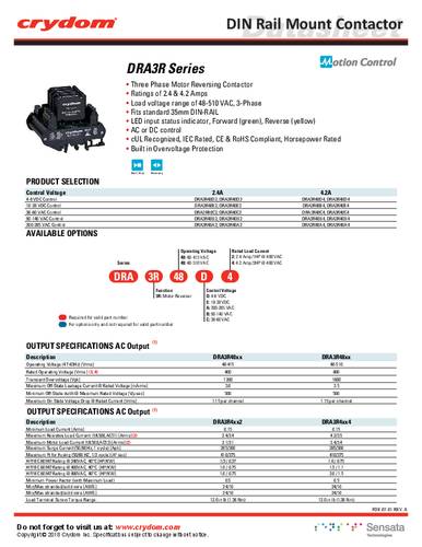 Crydom Halbleiterrelais DRA3R40E4 1St. von Crydom