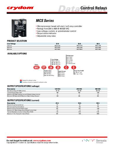 Crydom Halbleiterrelais MCST2425CS 1St. von Crydom