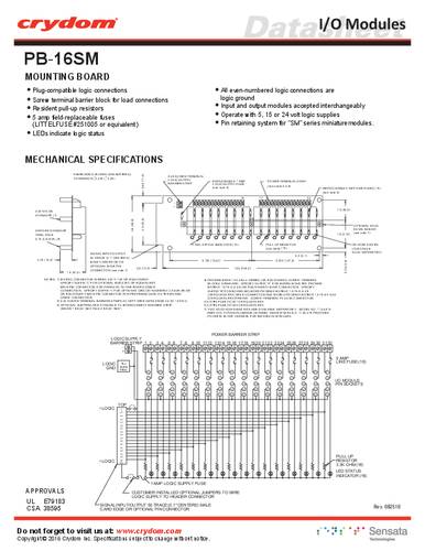 Crydom PB-16SM I/O-Modul von Crydom