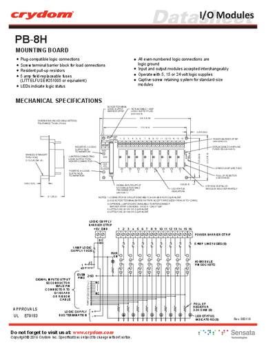 Crydom PB-8H I/O-Modul von Crydom