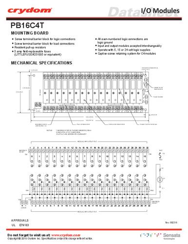 Crydom PB16C4T I/O-Modul von Crydom