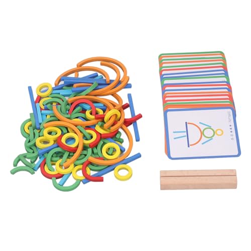 Creation Matching Puzzle Toys, Unisex-Sticks in Leuchtenden Farben, Passendes Puzzlespielzeug für für Praktische Fähigkeiten von Cryfokt