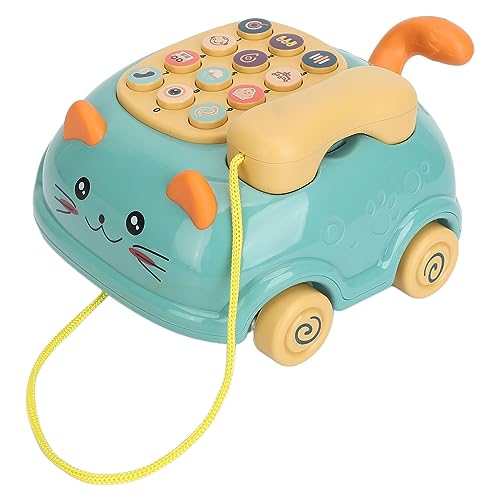 Cryfokt Baby-Musikspielzeug-Telefon mit Sprachübungen, Musik für die Früherziehung, Erzählmaschine, Kinderreime für Jungs und MädchenClear Sound Interactive Communication von Cryfokt