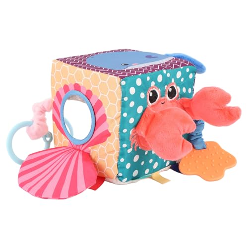Cryfokt Babytuchwürfel Spielzeug, Beruhigender Multifunktionaler Baby -Weichwürfel -Cartoon für Krippen Cryfokt Babytuchwürfel Spielzeug, Beruhigender Multifunktionaler Baby -Weichwürfel -Cartoon für Krippen von Cryfokt