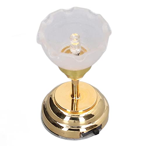 Cryfokt Kuppel Licht für Dollhouse, 1/12 Skala, Mini Dome Lampe für Dollhouse, Blumenform für Balkon Cryfokt Kuppel Licht für Dollhouse, 1/12 Skala, Mini Dome Lampe für Dollhouse, Blumenform für Balkon von Cryfokt