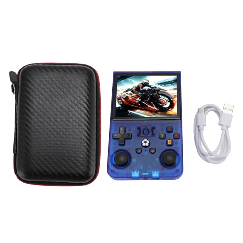 R36PRO Retro Handheld Spielkonsole,4000MAH Tragbare Retro Spielkonsole 3.5 Zoll IPS Bildschirm 640x480 Open Source Game Player, Unterstützt 60+ Emulator Mehrere Spiele Dual von Cryfokt