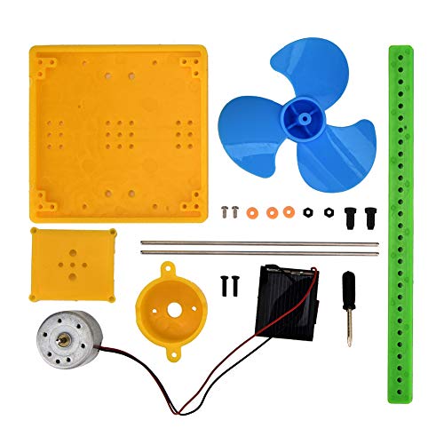 Solar Generator Fan Spielzeug, Solar Fan Generator Kits, Mini Solar Power Generator Fan Model Physical Handmade Set Solar Generator Fan Toy for Home Kids von Cryfokt