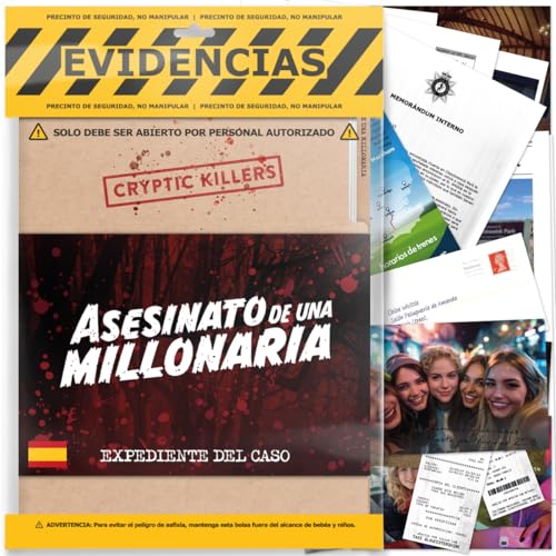 Cryptic Killers Juego de asesinato y misterio sin Resolver Investigación del expediente de un caso Con pistas/pruebas de Detectives - Juega Solo, en parejas y grupos - Asesinato de UNA millonaria Cryptic Killers Juego de asesinato y misterio sin Resolver Investigación del expediente de un caso Con pistas/pruebas de Detectives - Juega Solo, en parejas y grupos - Asesinato de UNA millonaria von Cryptic Killers