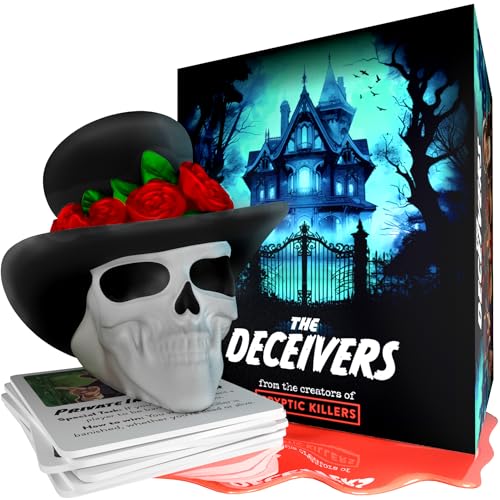 The Deceivers - Murder Mystery Partyspiel | Like Werwolf | Brettspielabend für Erwachsene, Familienspiele, geheime Spionage-Spiele & Verräter-Rollenspiel | Bluffing, Täuschung und Strategie - CRYPTIC von Cryptic Killers