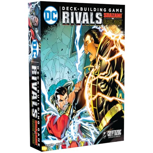 Cryptozoic DC Deck-Building Game: Rivals – Shazam! vs. Black Adam | 2-Player Strategy Card Game | Standalone or Expandable | Superhero Battle with Character Progression | Ages 15+ | Game in English von Cryptozoic Entertainment