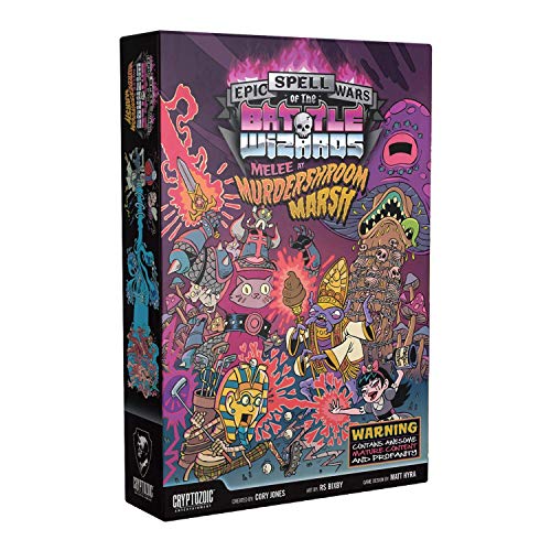 Cryptozoic - Epic Spell Wars of The Battle Wizards 3: Melee at Murdershroom Marsh - Drittes Spiel der Serie - Explosives Zaubersprüche-Kartenspiel - Ab 15 Jahren - Für 2 bis 6 Spieler - Englisch von Cryptozoic Entertainment