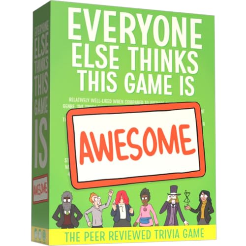 Everyone Else Thinks This Game is Awesome! | from Pan-Universal Galactic Worldwide & Cryptozoic | The Peer-Reviewed Trivia Game | Over 1,000 Questions | Card Game for 2-8 Players Ages 14+ | English Everyone Else Thinks This Game is Awesome! | from Pan-Universal Galactic Worldwide & Cryptozoic | The Peer-Reviewed Trivia Game | Over 1,000 Questions | Card Game for 2-8 Players Ages 14+ | English von Cryptozoic Entertainment