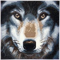 Craft Buddy CAK-A91M - Crystal Art, Wolf, Kit, Bild, 30 x 30 cm cm von Craft Buddy Ltd.