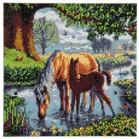 Craft Buddy CAK-SC1 - Fell Ponies, 30x30cm Crystal Art Kit, Diamond Painting von Craft Buddy Ltd.