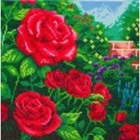 Craft Buddy CAK-TK1M - Crystal Art, Perfect Red Rose, Thomas Kinkade Kit, 30x30cm von Crystal Art