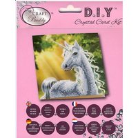 Craft Buddy CCK-A2 - Sunshine Unicorn, 18x18cm Crystal Art Card, Diamond Painting von Craft Buddy Ltd.