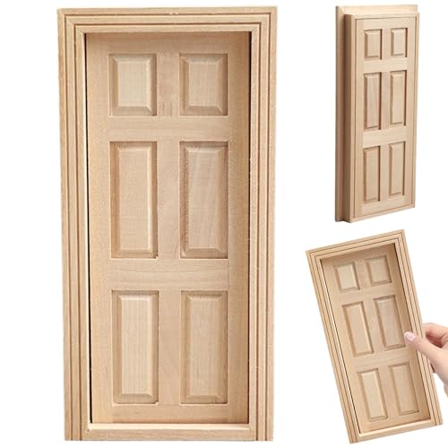 1 12 Skala Dollhouse Accessoires, Birch Mini Dollhouse Accessoires Tür, DIY -Miniatur für die Dekoration, für Liebhaber 1 12 Skala Dollhouse Accessoires, Birch Mini Dollhouse Accessoires Tür, DIY -Miniatur für die Dekoration, für Liebhaber von Csafyrt