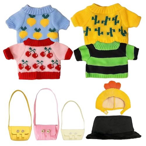 1 Set ausgestopfte Tierkleidung 10 Zoll Plüsch Capybara Doll Kleidung Accessoires umfasst 4 Pullover 2 Hüte und 3 Taschen 1 Set ausgestopfte Tierkleidung 10 Zoll Plüsch Capybara Doll Kleidung Accessoires umfasst 4 Pullover 2 Hüte und 3 Taschen von Csafyrt