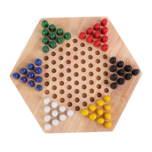 Chinesische Checkers Brettspiel traditionelle hölzerne Hexagon Tischstrategie Familie Kinder Erwachsene frühe Bildung von Csafyrt