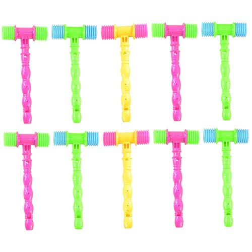 Csafyrt 10pcs Quietschhammer Spielzeug 4x9 Zoll Cartoon Interaktiver Dicker Plastikspielzeughammer mit Geräusch für Partyvorbefugten Spiele Bestrafung Csafyrt 10pcs Quietschhammer Spielzeug 4x9 Zoll Cartoon Interaktiver Dicker Plastikspielzeughammer mit Geräusch für Partyvorbefugten Spiele Bestrafung von Csafyrt
