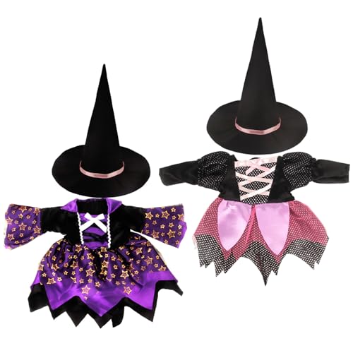 Csafyrt 18 Zoll Puppenkleidung und Accessoires Halloween Puppen Witch Kleid mit Hut süße Halloween -Kostüme für kleine Mädchen, Keine Puppe Csafyrt 18 Zoll Puppenkleidung und Accessoires Halloween Puppen Witch Kleid mit Hut süße Halloween -Kostüme für kleine Mädchen, Keine Puppe von Csafyrt