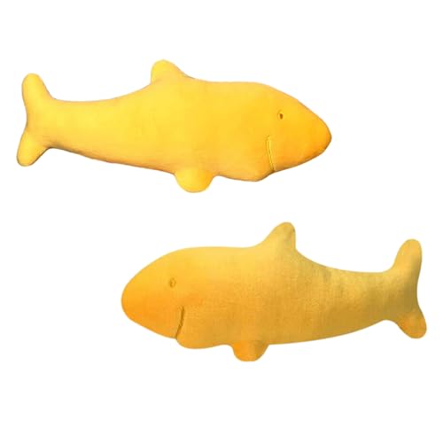 Csafyrt 2 PCs Hai Plüsch niedlicher Hai gefülltes Tier 13.8 '' Hai Kissen weiche Fischkissen für Kinder Sofa Bett Geburtstag von Csafyrt