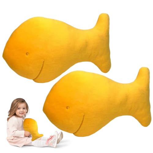 Csafyrt 2 Stcs Goldfisch Kissen süßer Goldfisch Plüsch 13 '' Fischkissen weiche Goldfischgefüllte Tier für Kinder Sofa Bett Geburtstag von Csafyrt