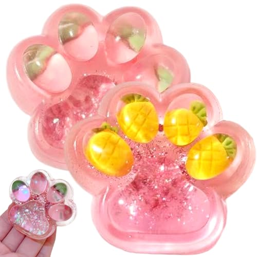 Csafyrt 2pcs Squish -Spielzeug, niedlich leuchtende Katzenpfoten -Squeeze Stressbällchen mit Ananas und Erdbeermuster, 2,8 Zoll Stressabbau Sensorisches Spielzeug für Erwachsene Kindergeschenke Csafyrt 2pcs Squish -Spielzeug, niedlich leuchtende Katzenpfoten -Squeeze Stressbällchen mit Ananas und Erdbeermuster, 2,8 Zoll Stressabbau Sensorisches Spielzeug für Erwachsene Kindergeschenke von Csafyrt