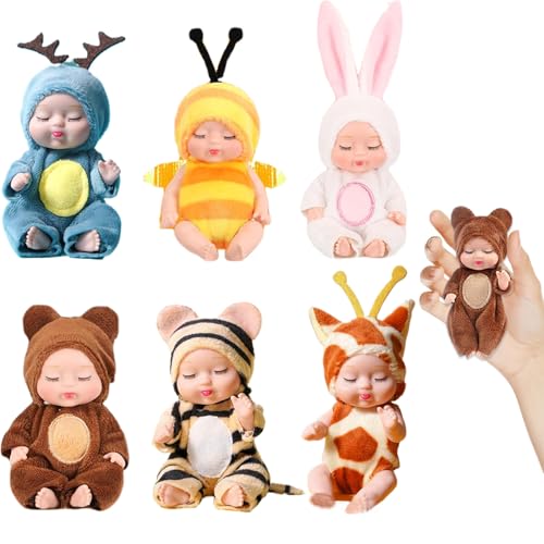 Csafyrt 6pcs Mini Babypuppen 4 Zoll nie von Csafyrt