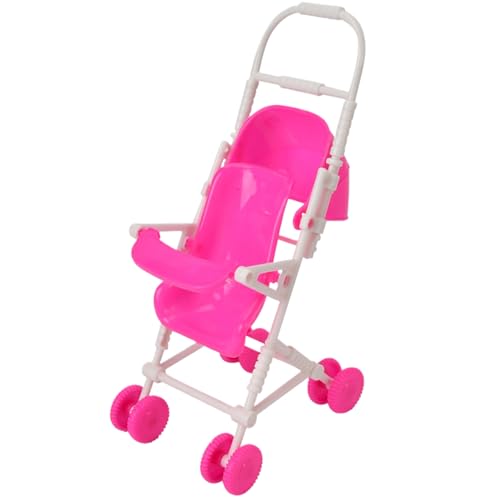 Csafyrt Babypuppenwagen für Mädchen Kinder im Alter von 3 weichen Grip-Griff-Puppenwagen mit Canopy-Mini-Simulation Baby Kinderwagen Spielzeug für Rollenspiele Interaktives Spiel Profit Play von Csafyrt