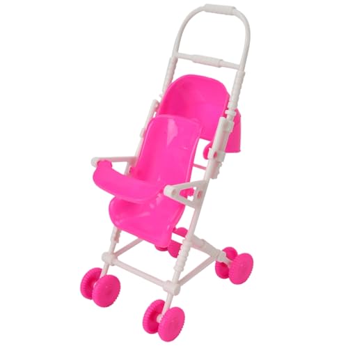 Csafyrt Babypuppenwagen für Mädchen Kinder im Alter von 3 weichen Grip-Griff-Puppenwagen mit Canopy-Mini-Simulation Baby Kinderwagen Spielzeug für Rollenspiele Interaktives Spiel Profit Play von Csafyrt