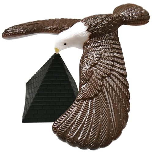 Csafyrt Balancing Bird for Kids süße lebhafte Balance Vogel entspannend Balancing Eagle mit Pyramiden Basis Stressbekämpfung 6,7 Zoll Balancing Vogelspielzeug ausbalancieren von Csafyrt