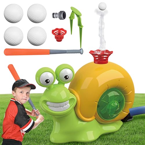 Csafyrt Baseball -Wasserspielzeug 1 Set süße Schnecke lustige Wassersprinkler für Kinder mit Ball und Fledermaus Sommerkühlung Kleinkind Outdoor -Spielzeug für Garten Rasenhof von Csafyrt