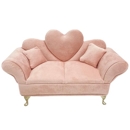 Csafyrt Dollhouse Möbel süße Puppencouch Schmuckschatulle Weiche Samt Schmuckschachtel 1/6 Skala Miniaturpuppenhauszubehör für Mädchen und Frauen Geschenk von Csafyrt