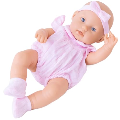 Csafyrt Echte Babypuppe 12 Zoll gekleidete Babypuppe mit niedlichen Gesicht bewegliche Arme und Beine waschbarer entzückender kuscheliger Vinyl -Babypuppe von Csafyrt