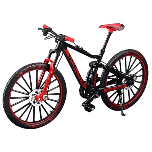 Csafyrt Fingerbike Klassiker Retro Alloy Finger Bikes Kollektion Geschenke Rennen Spielzeug Realistische Mini -Mountainbike -Simulation Spielzeug für Home Office Ornamente rot von Csafyrt