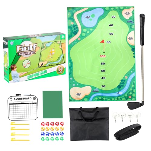 Csafyrt Golf -Chipping -Spiel für Kinder 1 Set Indoor Outdoor Training Sticky Golf Matte Golfspiel für Kinder über 3 Jahre alt Typ 2 von Csafyrt