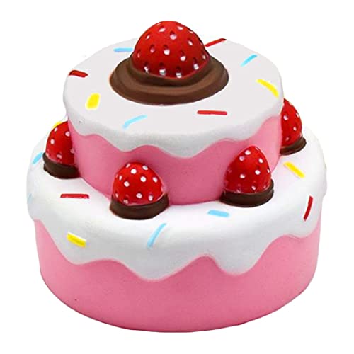 Csafyrt Jumbo Duft langsam aufsteigender Cheeki Strawberry Cake Squishy Kawaii Squishy Spielzeug für Kinder und Erwachsene von Csafyrt