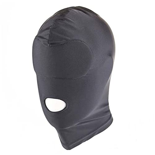 Csafyrt Maske für Männer atmungsaktuelle unisex Kopfbedeckte Blindbund gefaltetes Gesicht Cosplay Kostüm Offene Gesicht Maske Mund Balaclava - offener Mund von Csafyrt