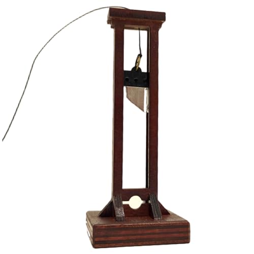 Mini Guillotine, Holz Guillotine Gallows Gefängniskäfigmodell Miniatur -Spielzeugsoldaten Aktion Figuren Zubehör Mini Guillotine, Holz Guillotine Gallows Gefängniskäfigmodell Miniatur -Spielzeugsoldaten Aktion Figuren Zubehör von Csafyrt