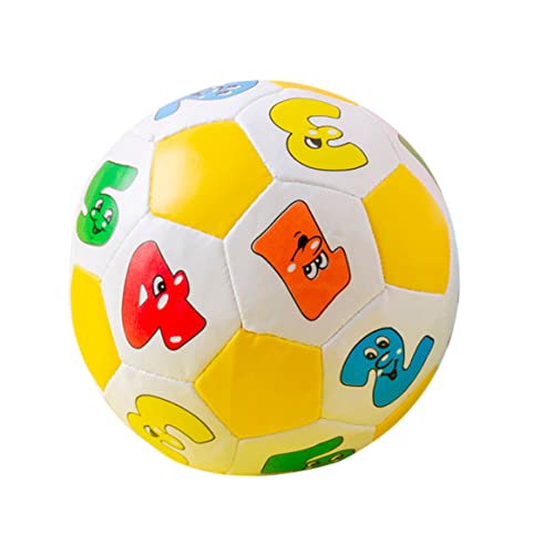 Csafyrt Mini Soft Ball Spielzeug für Kinder Bildungsspielzeug Baby Lernfarben Nummer Gummiball von Csafyrt