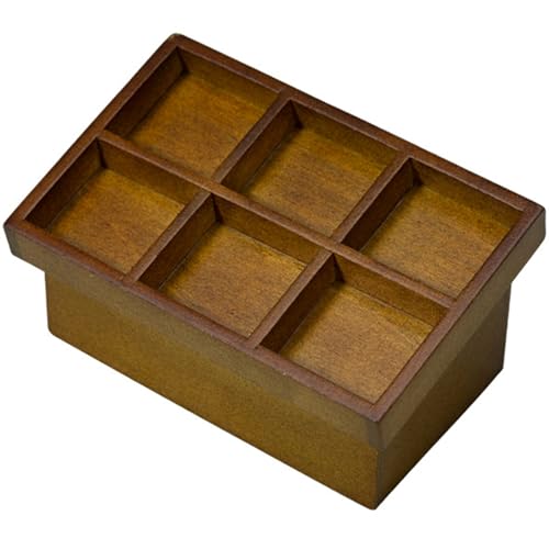 Csafyrt Miniaturmöbel Holzpuppenhaus Tisch Elliptische Miniaturtisch DIY Miniaturpuppenhausmöbel für Puppenhaus Wohnzimmer Walnuss Farbe Farbe von Csafyrt