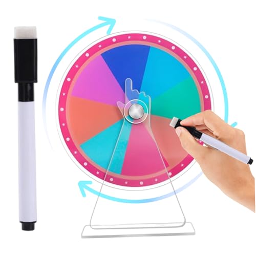 Csafyrt Preisträgerspinner mit Stand 8 Slots Tabletop wiederverwendbares Acrylprei Wheel mit trockenem Löschermarker für Handelsshows, Partys und Outdoor -Veranstaltungen Csafyrt Preisträgerspinner mit Stand 8 Slots Tabletop wiederverwendbares Acrylprei Wheel mit trockenem Löschermarker für Handelsshows, Partys und Outdoor -Veranstaltungen von Csafyrt