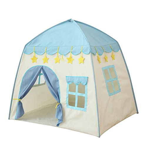 Csafyrt Prinzessin Castle Kinder Spielen Zelt großes Fairy Playhouse 51.18x39.37x51,18 Zoll Tipee Zelt für Kinder Geburtstagsgeschenk für Mädchen Blau von Csafyrt