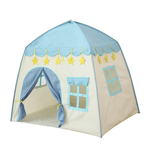 Csafyrt Prinzessin Castle Kinder Spielen Zelt großes Fairy Playhouse 51.18x39.37x51,18 Zoll Tipee Zelt für Kinder Geburtstagsgeschenk für Mädchen Blau von Csafyrt