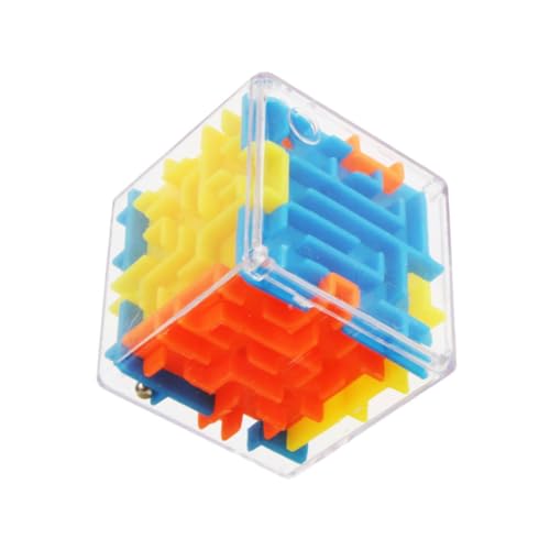 Puzzle -Puzzle 3D Cube Puzzle Labyrinth Spielzeughandspielpase Case Box Rolling Bälle Spielzeug Kinder Balance Challenge Zappel Kinder Spielzeug von Csafyrt