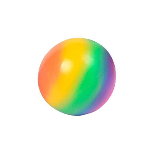 Csafyrt Stress Relief Toy Sticky Ball Sensory Bälle Elastizität Zappel Squeeze Spielzeug für Erwachsene Kinder Regenbogen 9 cm von Csafyrt