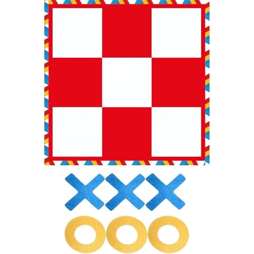 Tic Tac Toe Game Outdoor, 47 x 47 Zoll tragbarer Riese Tic Tac Toe, lustige Outdoor -Spiele für Kinder, Familie Tic Tac Toe Game Outdoor, 47 x 47 Zoll tragbarer Riese Tic Tac Toe, lustige Outdoor -Spiele für Kinder, Familie von Csafyrt
